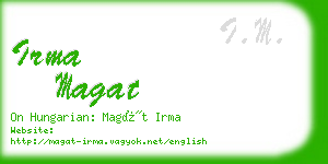 irma magat business card